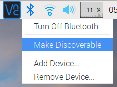 Raspberry Pi Bluetooth discoverable